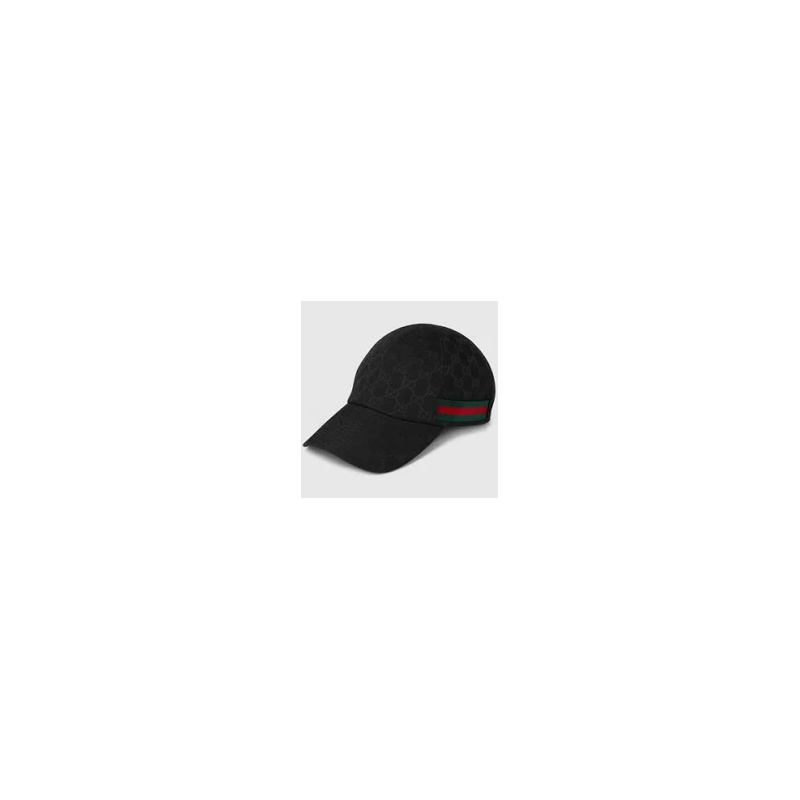 Casquette noire monogramme avec bande contrastée. Un look inspiré du luxe, facile à porter au quotidien.