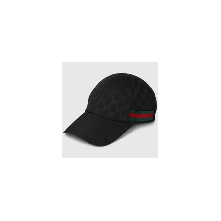 Casquette noire monogramme avec bande contrastée. Un look inspiré du luxe, facile à porter au quotidien.