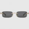 Lunettes De Soleil Gucci Rectangulaires Noires