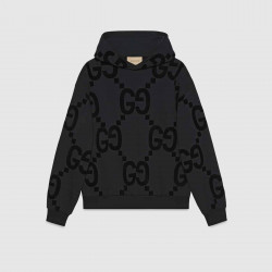 Sweat noir à capuche GUCCI