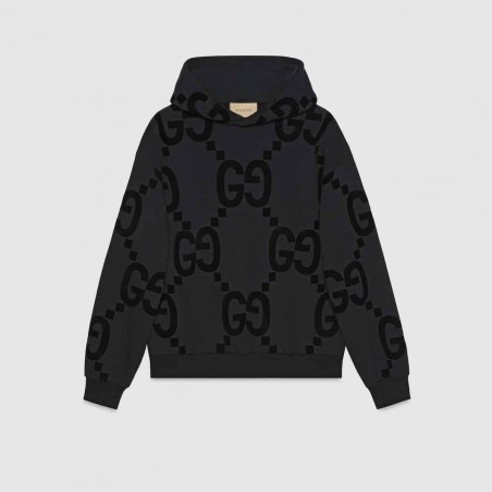 Sweat noir à capuche GUCCI